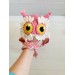 Crochet owl hat