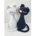 Pair of stuffed cats