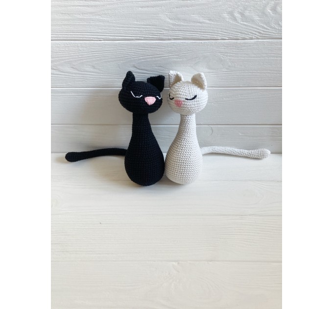 Pair of stuffed cats