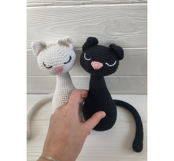 Pair of stuffed cats