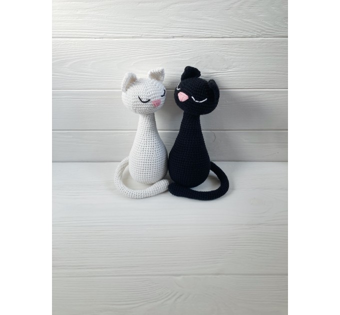 Pair of stuffed cats