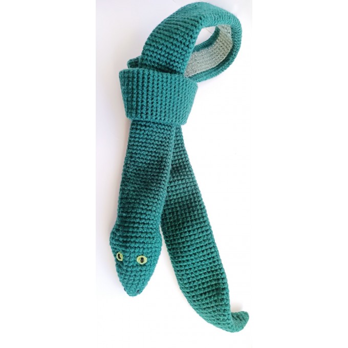 long green snake scarf