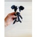black stuffed whippet dog