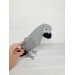 Stuffed African grey parrot 