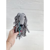 Afghan hound dog grey toy