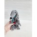 Afghan hound dog grey toy