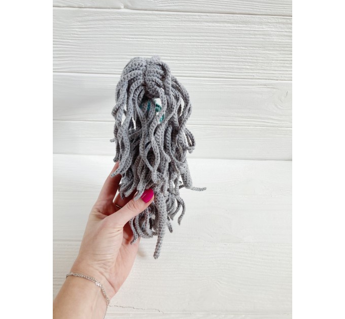 Afghan hound dog grey toy