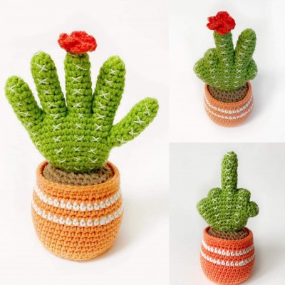 Cactus with posable fingers
