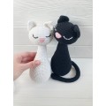 Pair of stuffed cats