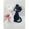 Pair of stuffed cats