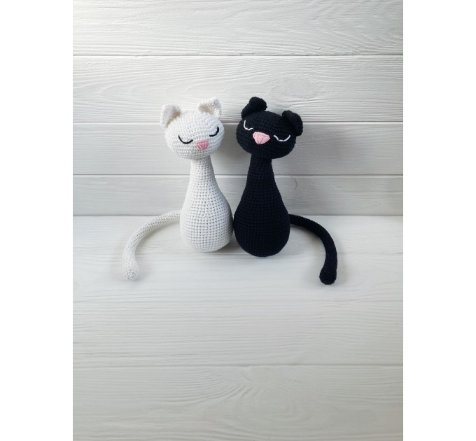 Pair of stuffed cats
