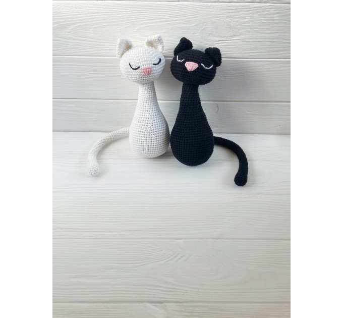 Pair of stuffed cats