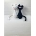 Pair of stuffed cats