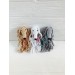 Afghan hound dog toy beige