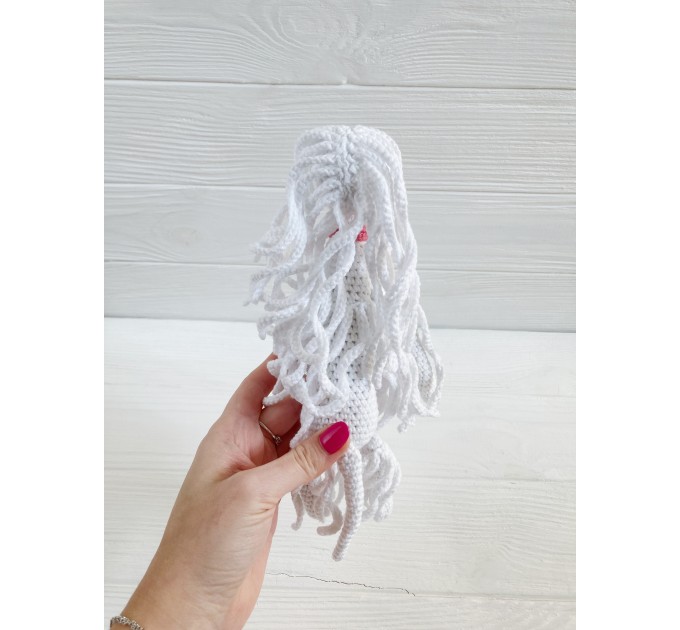 Afghan hound dog toy white