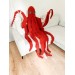 Orange whole body octopus blanket