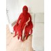 Orange whole body octopus blanket