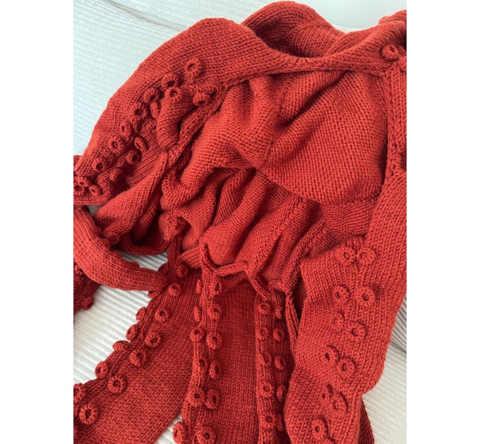 Orange whole body octopus blanket