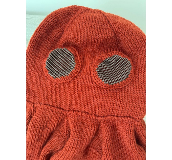 Orange whole body octopus blanket