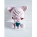 Plush sphynx cat pink