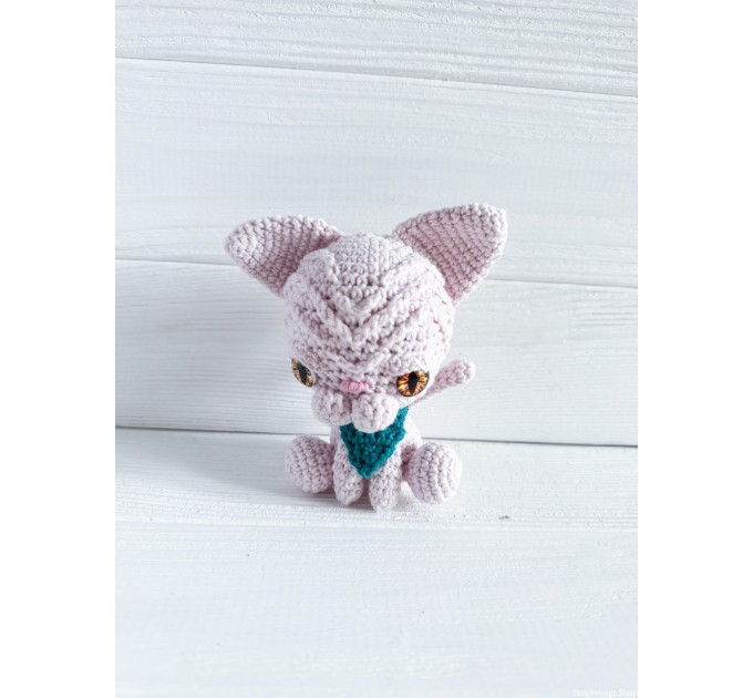 Plush sphynx cat pink
