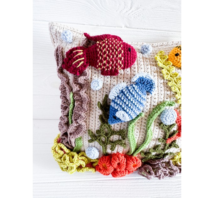 Coral reef pillow