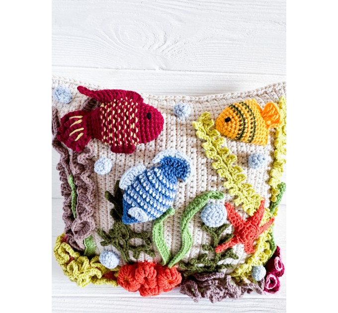 Coral reef pillow
