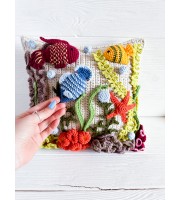 Coral reef pillow