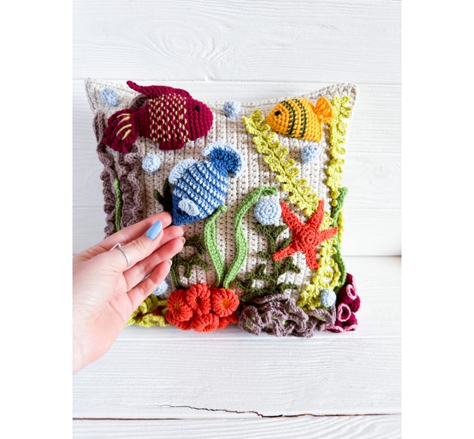 Coral reef pillow