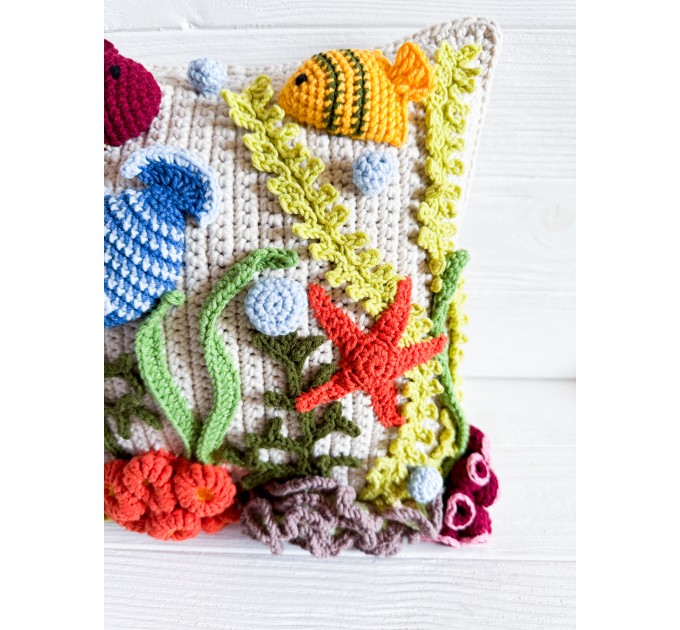 Coral reef pillow
