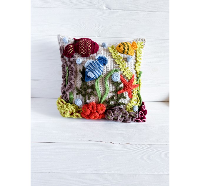 Coral reef pillow