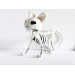 Crochet Cat Skeleton – Handmade Gothic Cat Plush