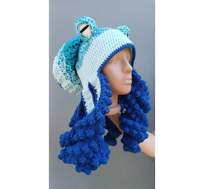 Handmade Crochet Octopus Hat