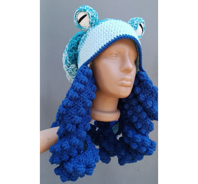 Handmade Crochet Octopus Hat