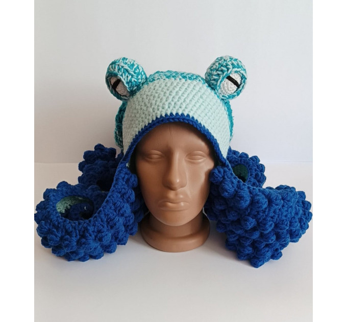 Handmade Crochet Octopus Hat