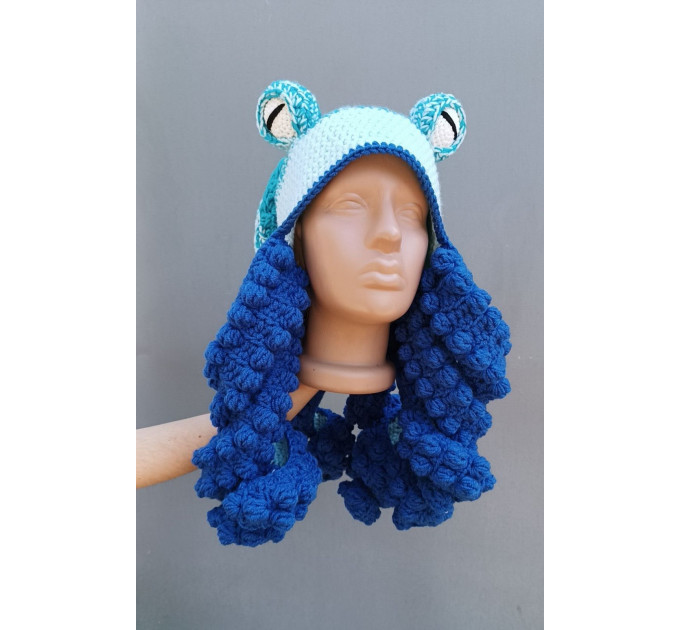 Handmade Crochet Octopus Hat