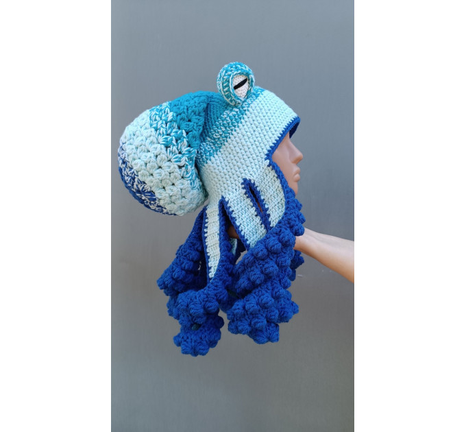 Handmade Crochet Octopus Hat