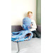 Handmade Giant Blue & Beige Crochet Octopus Toy