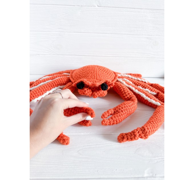 Large snow crab toy plush