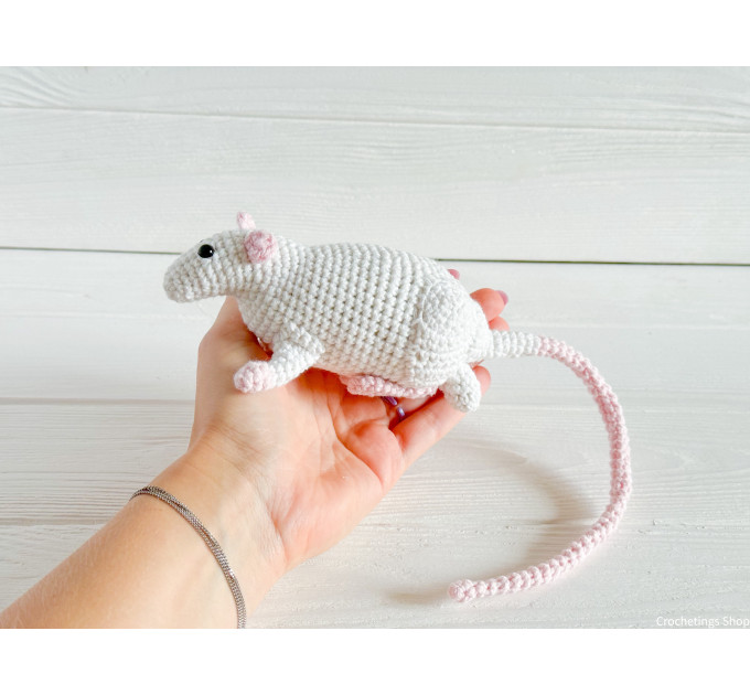 Plush rat with nuts
