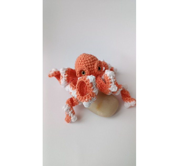 Small stuffed octopus orange