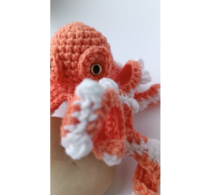 Small stuffed octopus orange