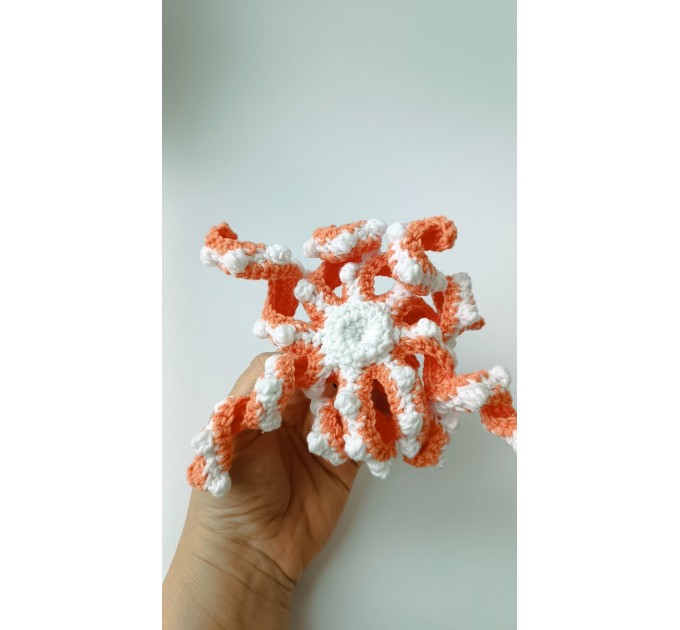 Small stuffed octopus orange