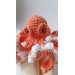 Small stuffed octopus orange