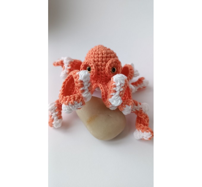 Small stuffed octopus orange