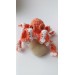 Small stuffed octopus orange