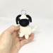 Pug dog keychain 