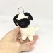 Pug dog keychain 