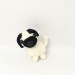 Pug dog keychain 