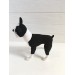 Stuffed boston terrier dog toy